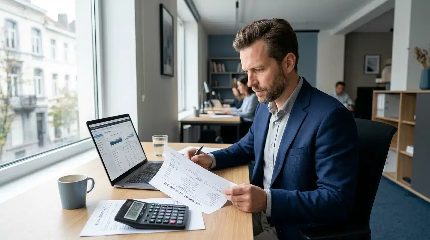 Dirigeant belge vérifiant les conditions du taux réduit à l'impôt des sociétés